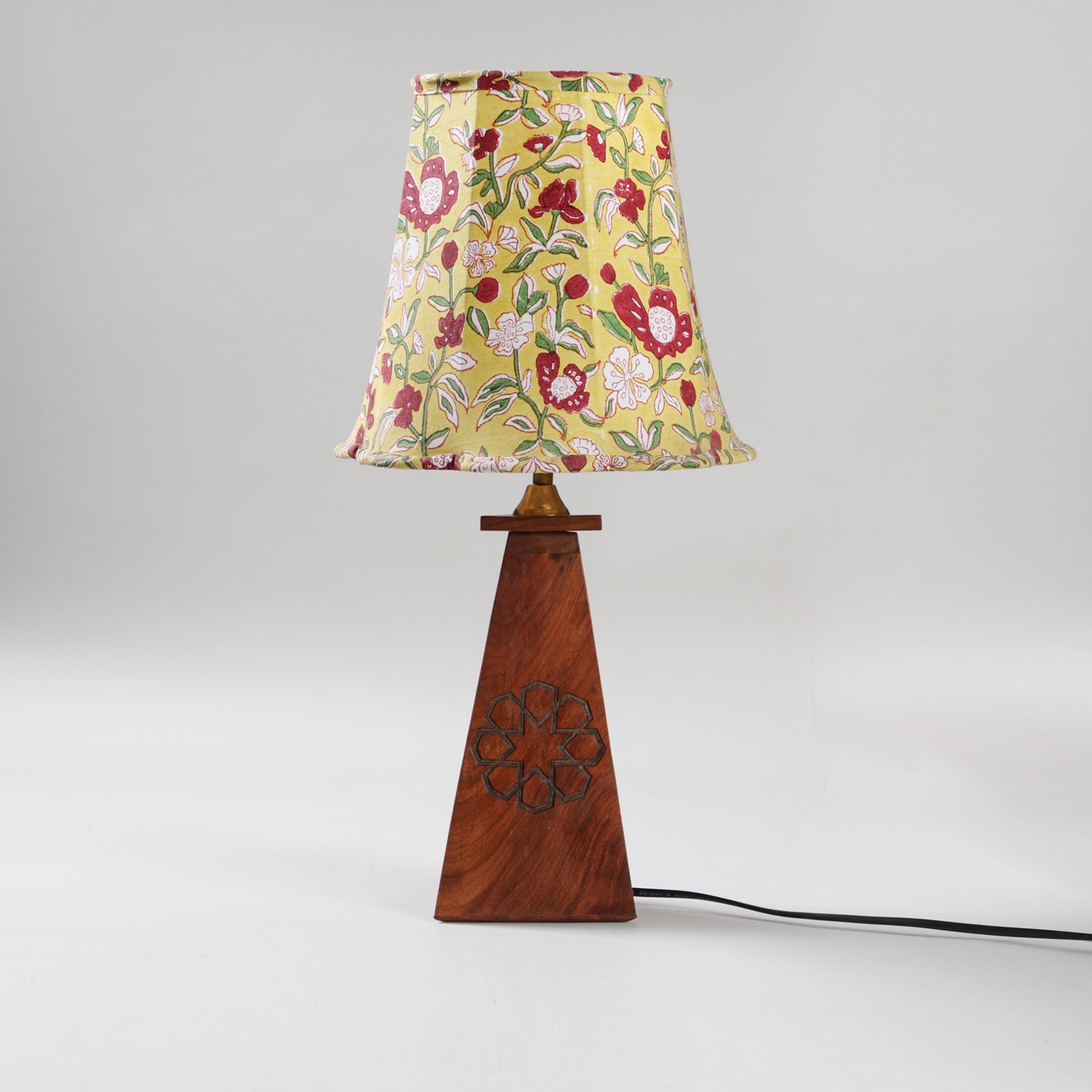 Hand Block Printed Lampshade - 10x9x6