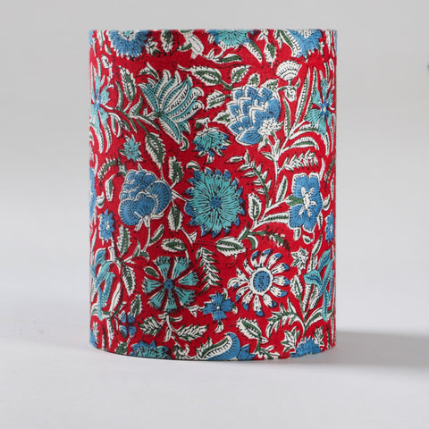 Hand Block Printed Lampshade - 9x7