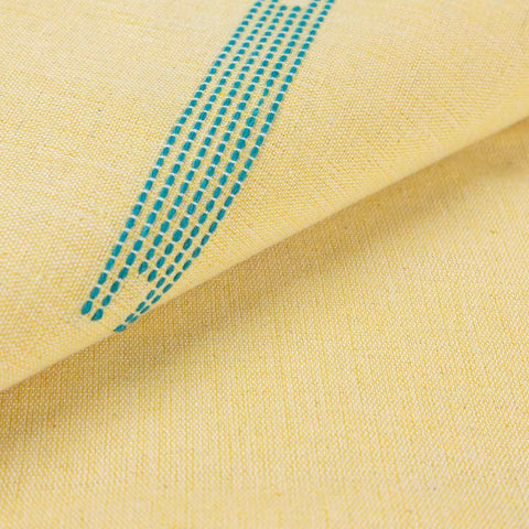 Hand-woven Bawan Buti Single Bedcover, Yellow