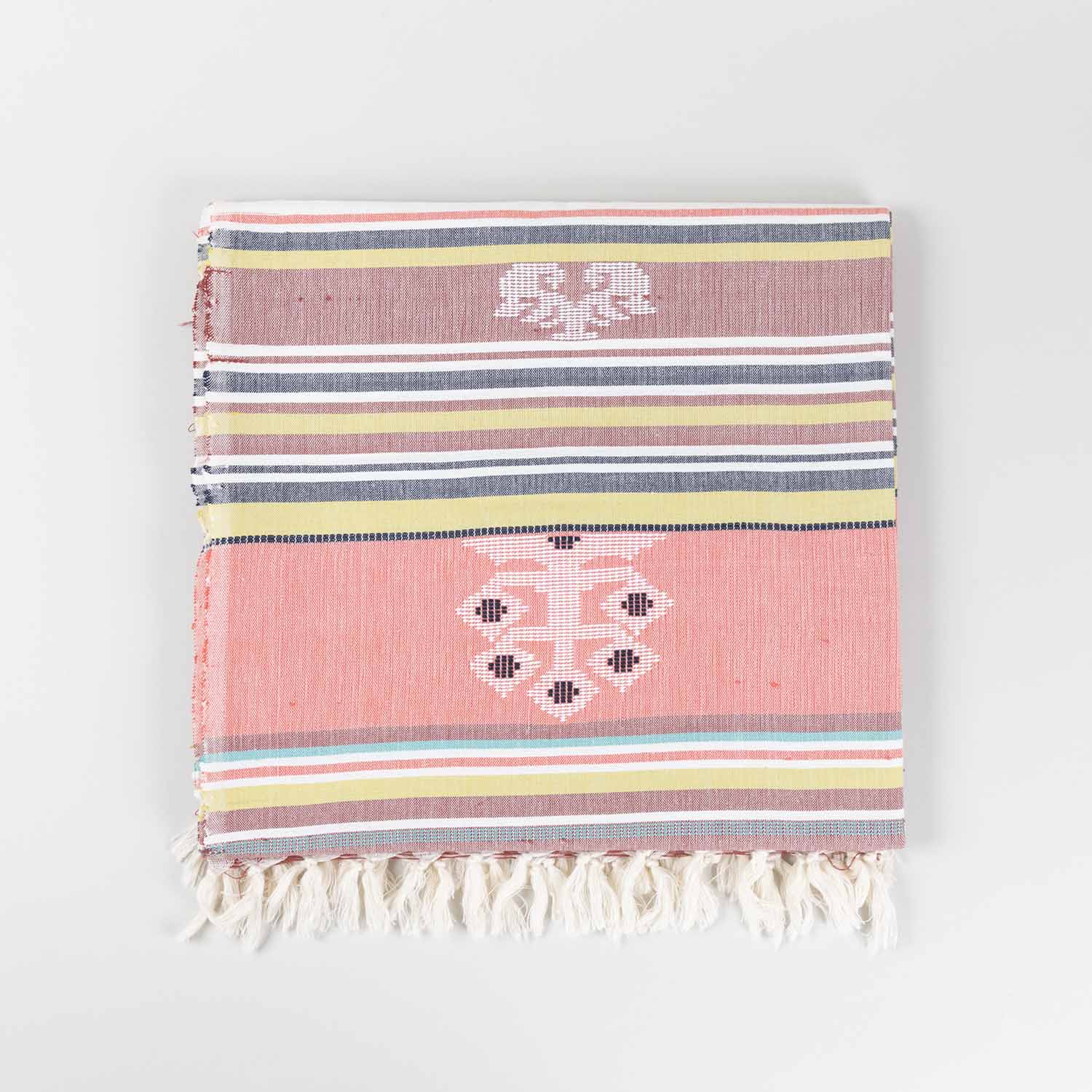 Hand-woven Bawan Buti Single Bedcover, Brown