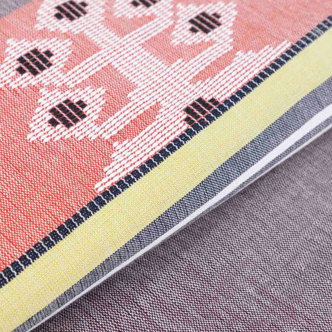Hand-woven Bawan Buti Single Bedcover, Dark Grey