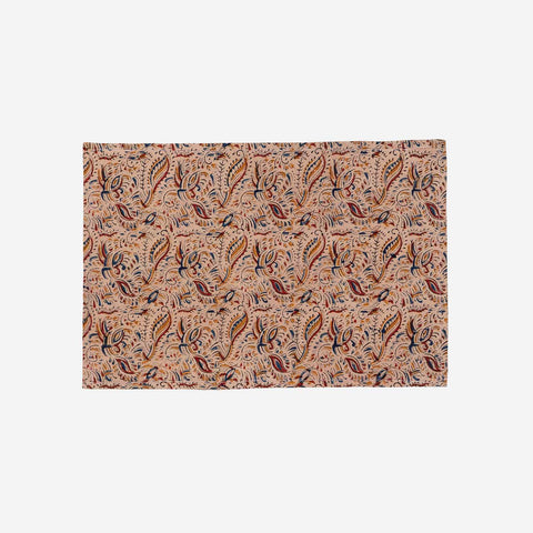 Pinwheel Block Printed Kalamkaari Bedcover & Pillow Cases