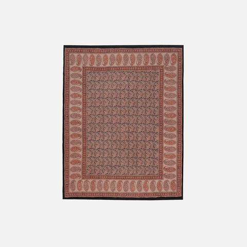 Paisley Block Printed Kalamkaari Bedcover & Pillow Cases
