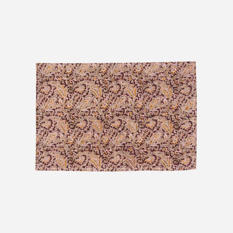 Circular Block Printed Kalamkaari Bedcover & Pillow Cases