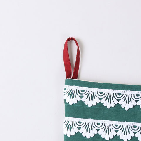 Red & White Stripe Christmas Stocking