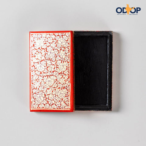 Kashmiri Papier Mache Gift Box with Silk Scarf - Eyaas