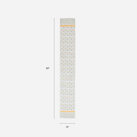 13x90 inch hand block printed table runner dimensions for six to eight seater dining tables