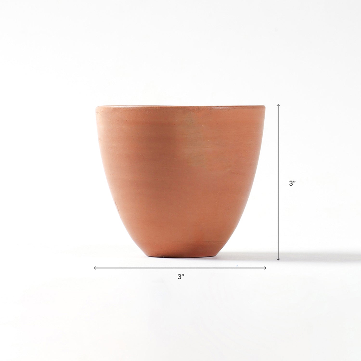 Dimensions of the conical terracotta kulhad cups set of 6 with 150 ml capacity each