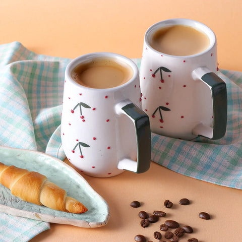 Fruit Ceramic Coffee Mugs Set of 2 - Eyaas