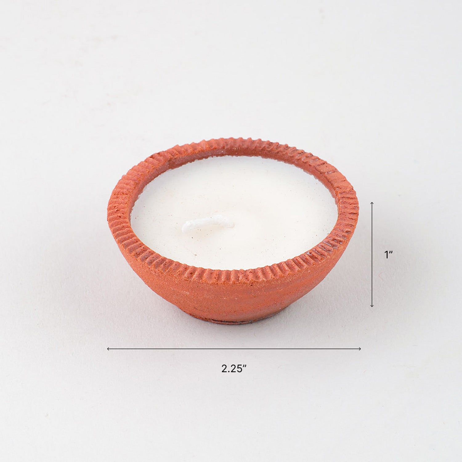 Terracotta Soy Wax Diya Set