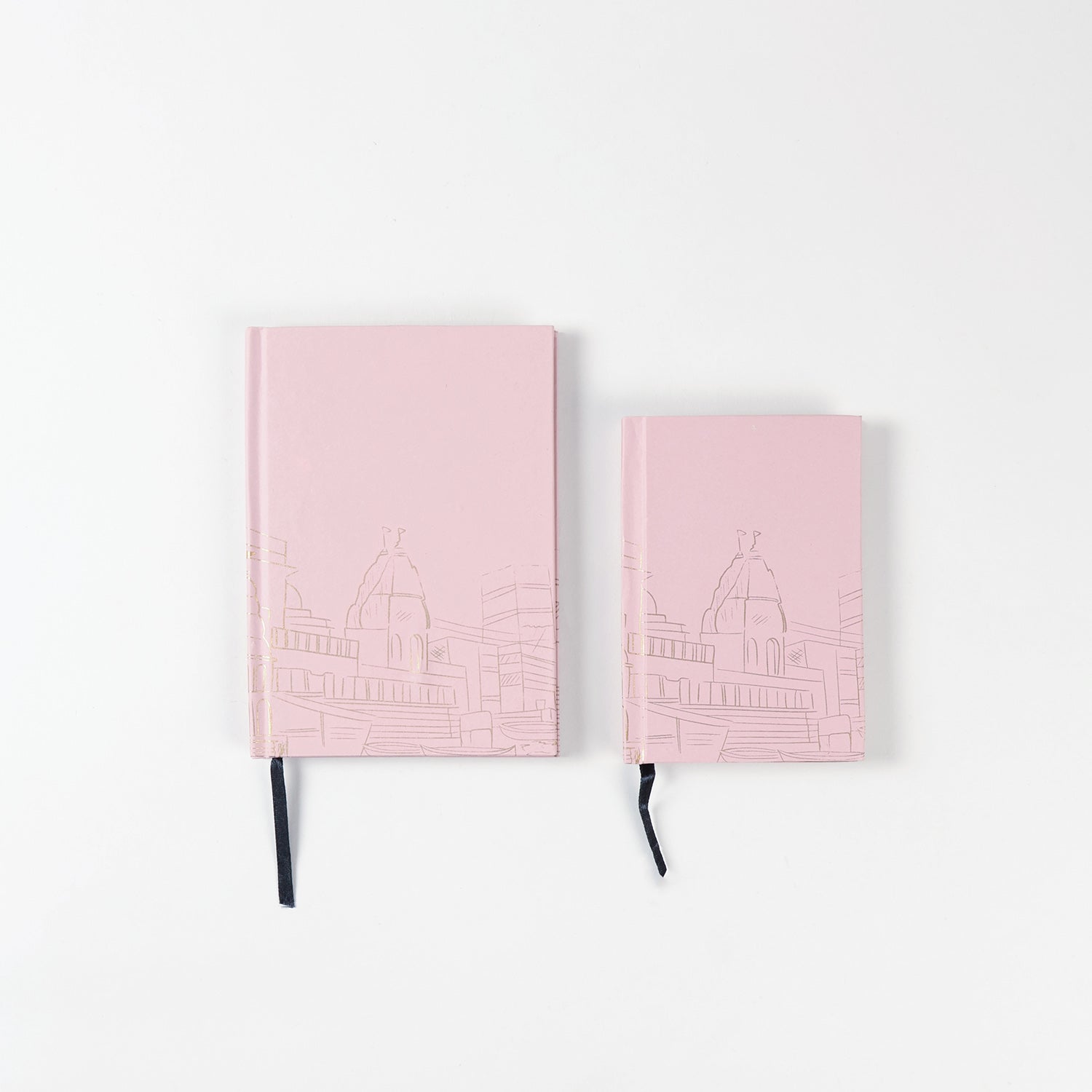 Kashi diary notebook set with large & small hard bound journals for office, travel, & writing.