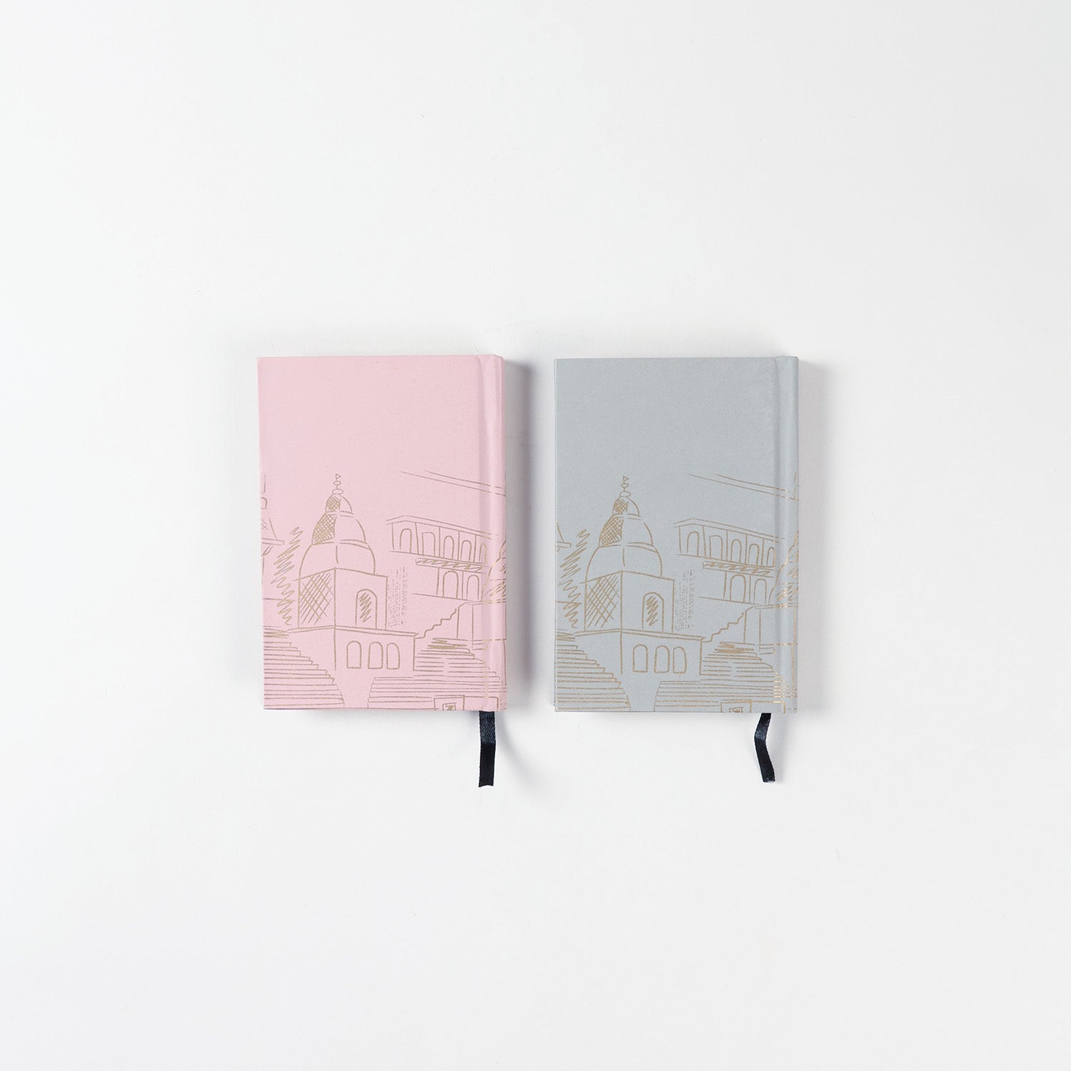 Hard bound handmade pocket diary notebook set with unruled pages for writing notes
