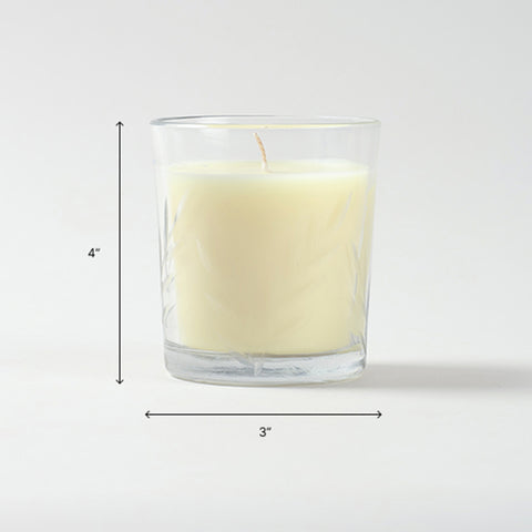 4 x 3 inch jasmine scented soy wax candle size guide for home decor and gifting