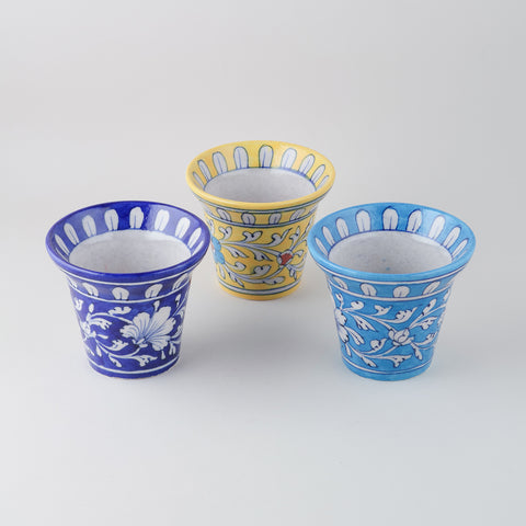 Set of 3 decorative flower pots for home with features and dimensions