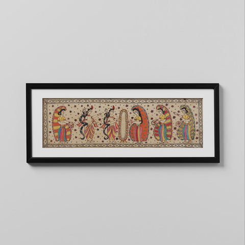 Madhubani Painting Swayamvar, 21x6.5 Inches - Eyaas