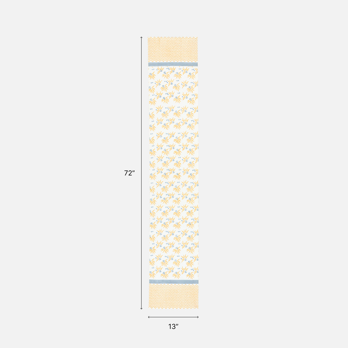 13x72 inch cotton table runner size guide for four to six seater dining table arrangements