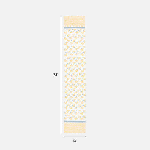 13x72 inch cotton table runner size guide for four to six seater dining table arrangements