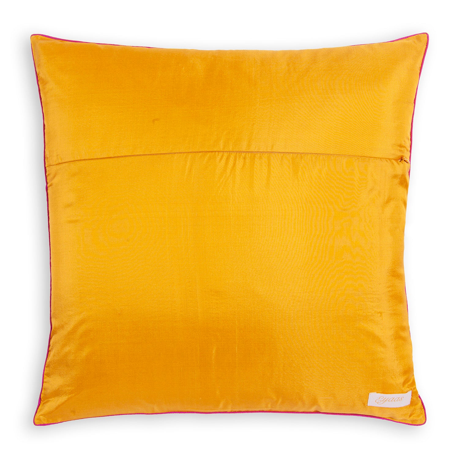Handloom Banarsi Brocade Cushion Cover - 18x18"