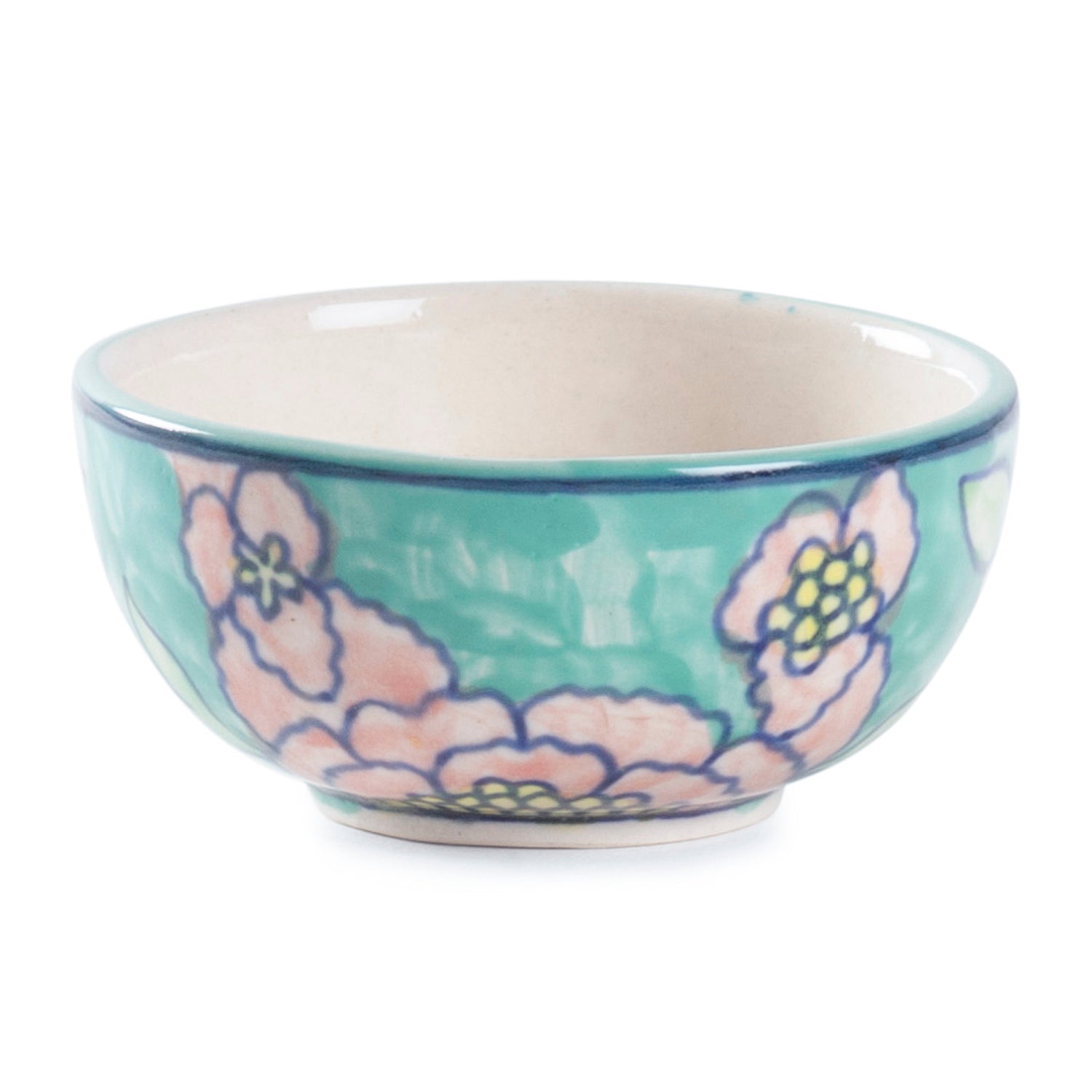 Hand Painted Ceramic Katori 2x4 - Set of 2