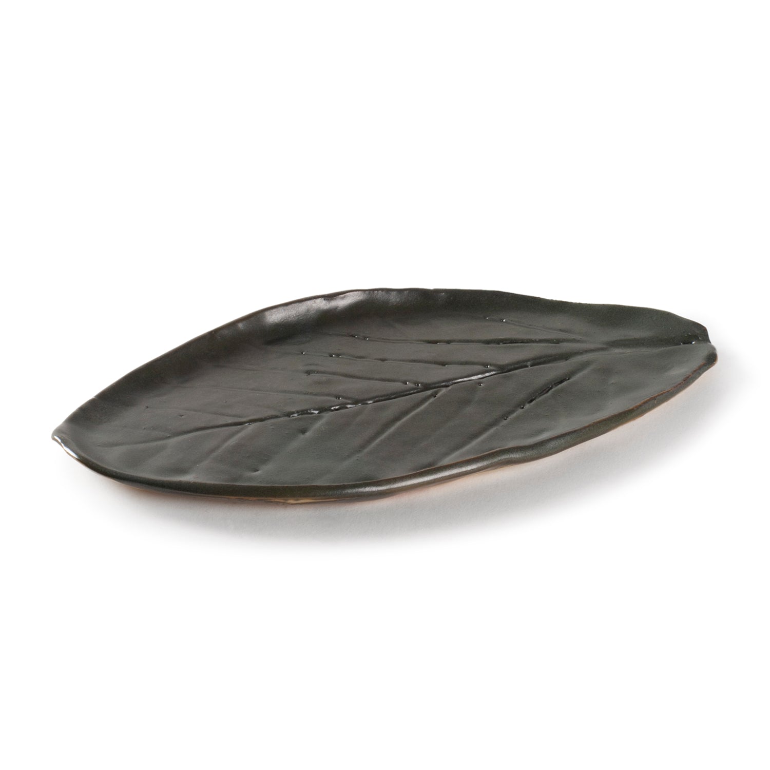 Stoneware Clay Leaf Platter 9x5