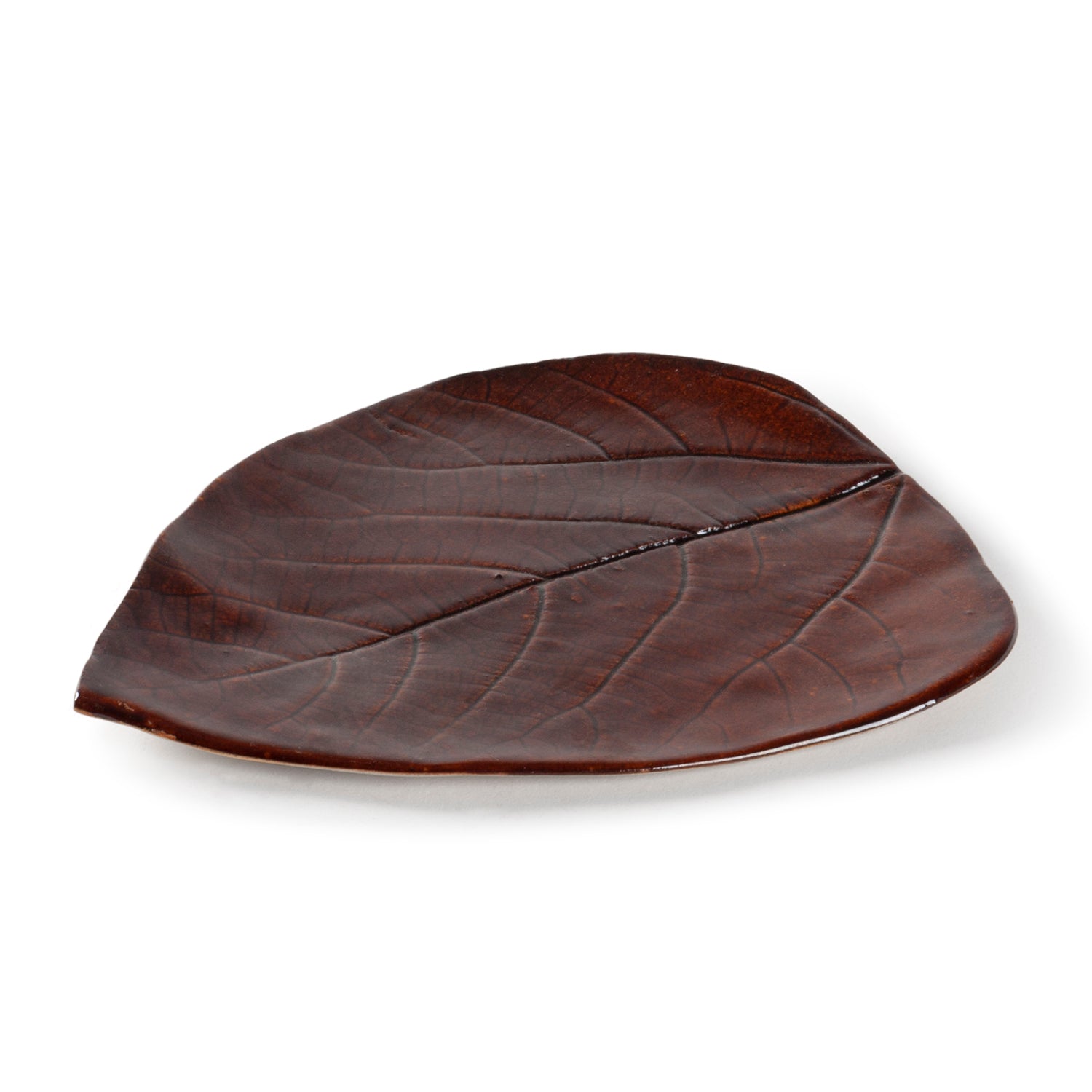 Stoneware Clay Leaf Platter 7x8