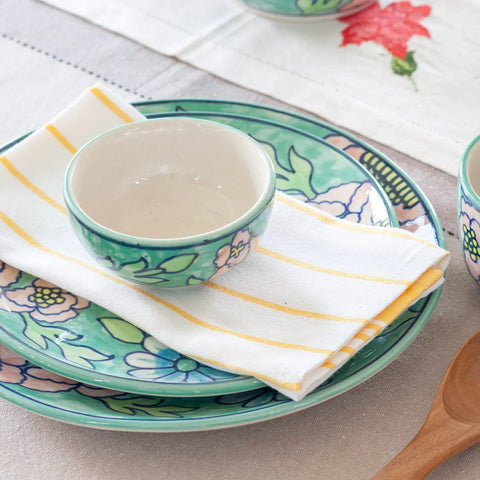 Handpainted Breakfast Plate 8" Set of 2