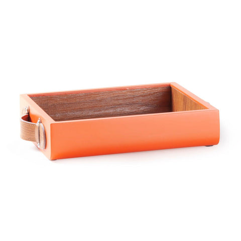 Orange Marandi Wood Tray - 9x11 Inches - Eyaas