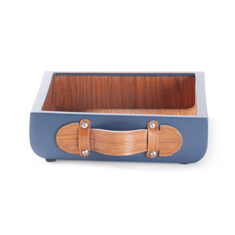 Blue Marandi Wood Tray - 9x11 Inches - Eyaas