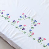 Hand Embroidered Bed Linen - 90x108 SINGLE PC