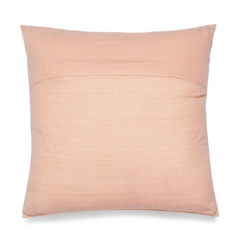 Handwoven Cushion - 18x18, Peach & Green - Eyaas