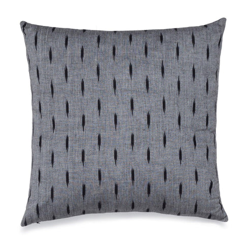 Ikat Cushion Cover 16x16, Set of 2, Grey - Eyaas