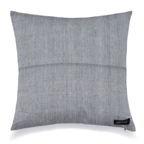 Ikat Cushion Cover 16x16, Set of 2, Grey - Eyaas