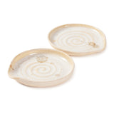 Stoneware Clay Spoon Rest 5"