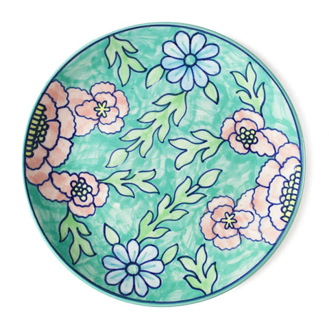 Handpainted Breakfast Plate 8" Set of 2