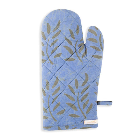 Batik Baking Glove, Sky Blue & Leafy Green - Eyaas