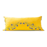 Embroidered Lumbar Cushion - Set of 2 - 14x34 SINGLE PC