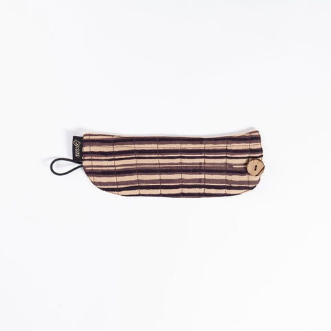 Ajrakh Mug Warmer, Black-Beige & Indigo 8x3 Inches - Eyaas