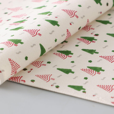 Cotton Table Runner - 13x60, Green & Red - Eyaas