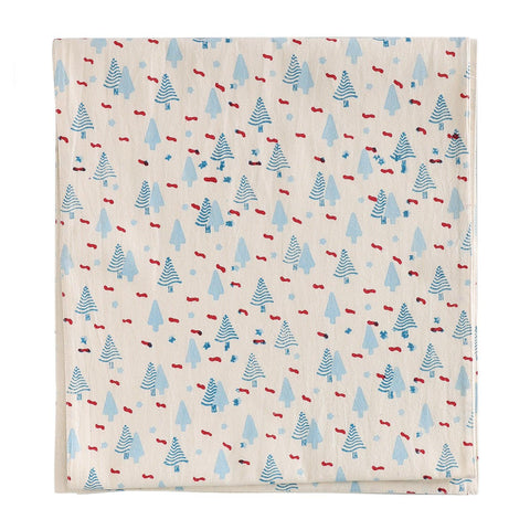 Cotton Table Runner - 13x60, Ice Blue - Eyaas