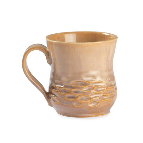 Stoneware Ceramic Mugs, 200 ml, Light Brown - Eyaas