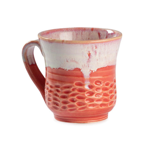 Stoneware Ceramic Mug, 200 ml, Orange & Cream - Eyaas