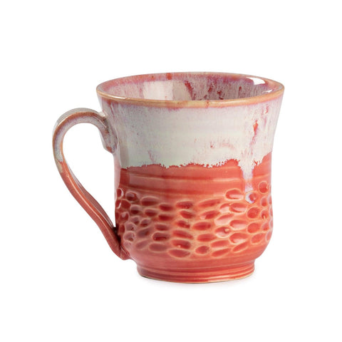 Stoneware Ceramic Mug, 200 ml, Orange & Cream - Eyaas