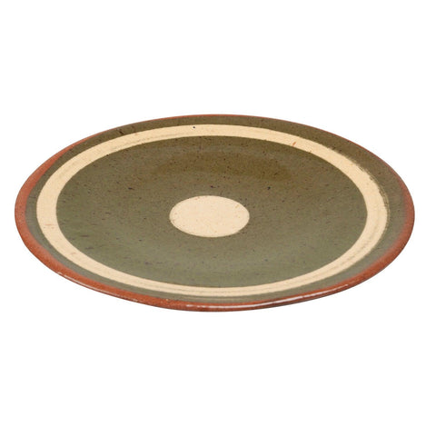 Andretta Pottery Terracotta Quarter Plate, Brown & Beige - Eyaas