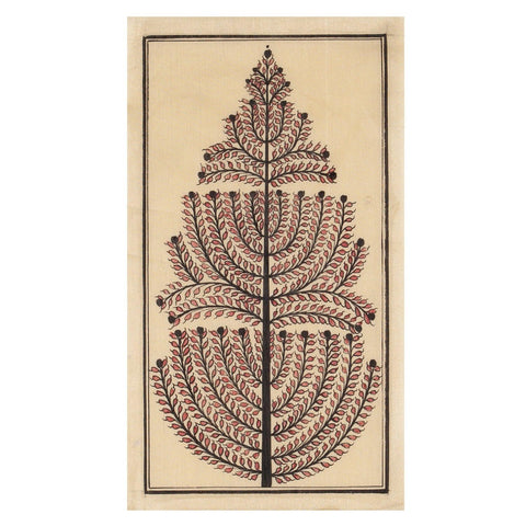 Tree of Life Patachitra on Silk - 9.5x5.5 - Eyaas