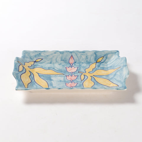 Rectangular Ceramic Serving Platter Set of 2 - Eyaas
