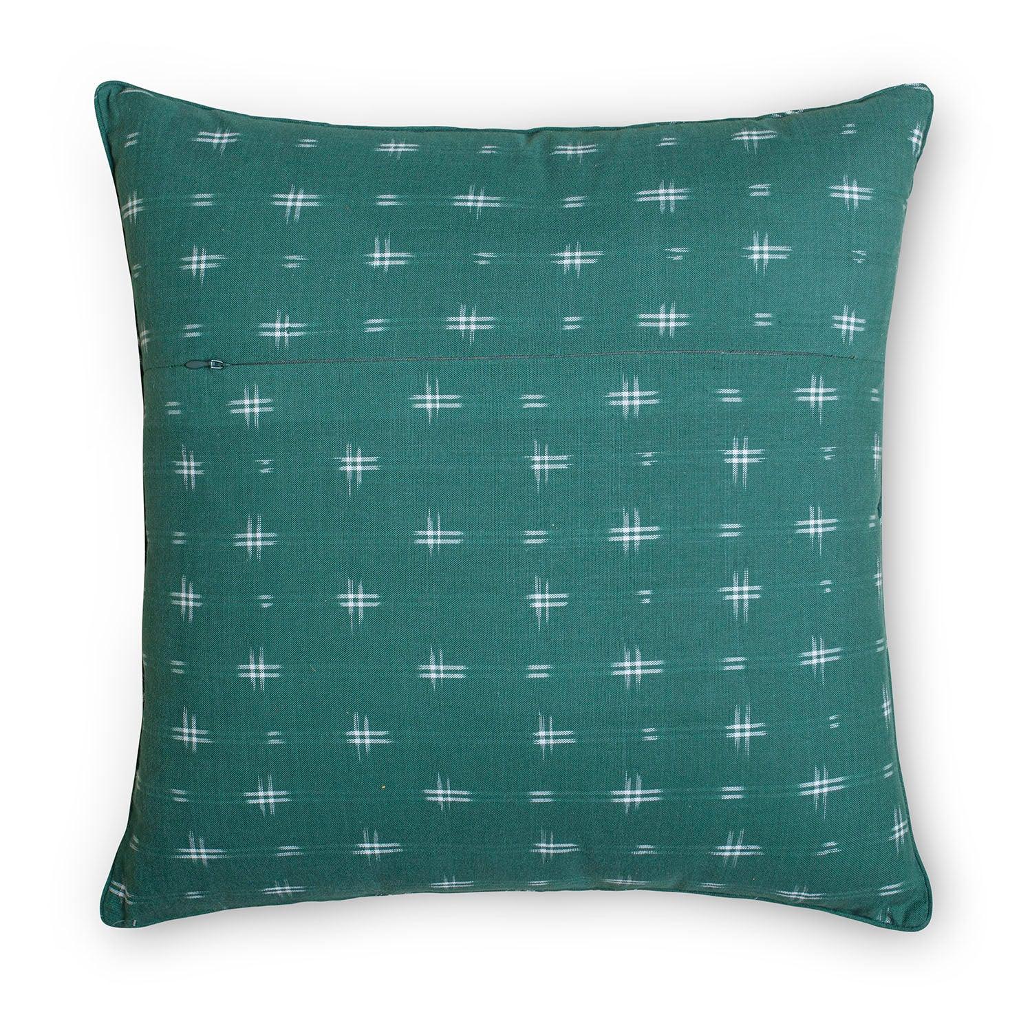 Cotton Ikat Cushion Cover - 18x18