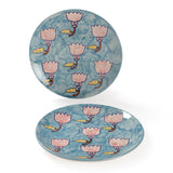 Handpainted Ceramic Dinner Plate 10" Set of 2