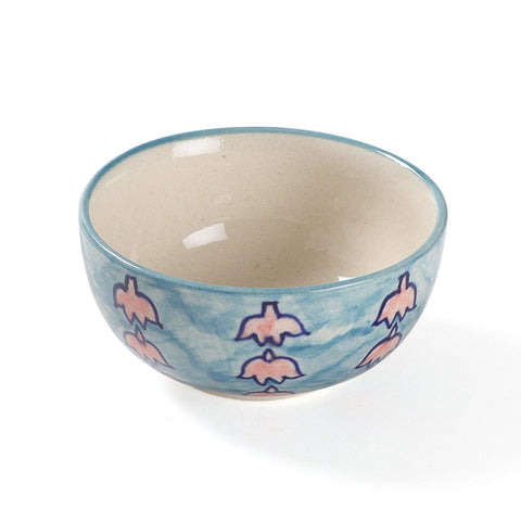 Lotus Hand-Painted 3-Piece Ceramic Dinner Set - Eyaas