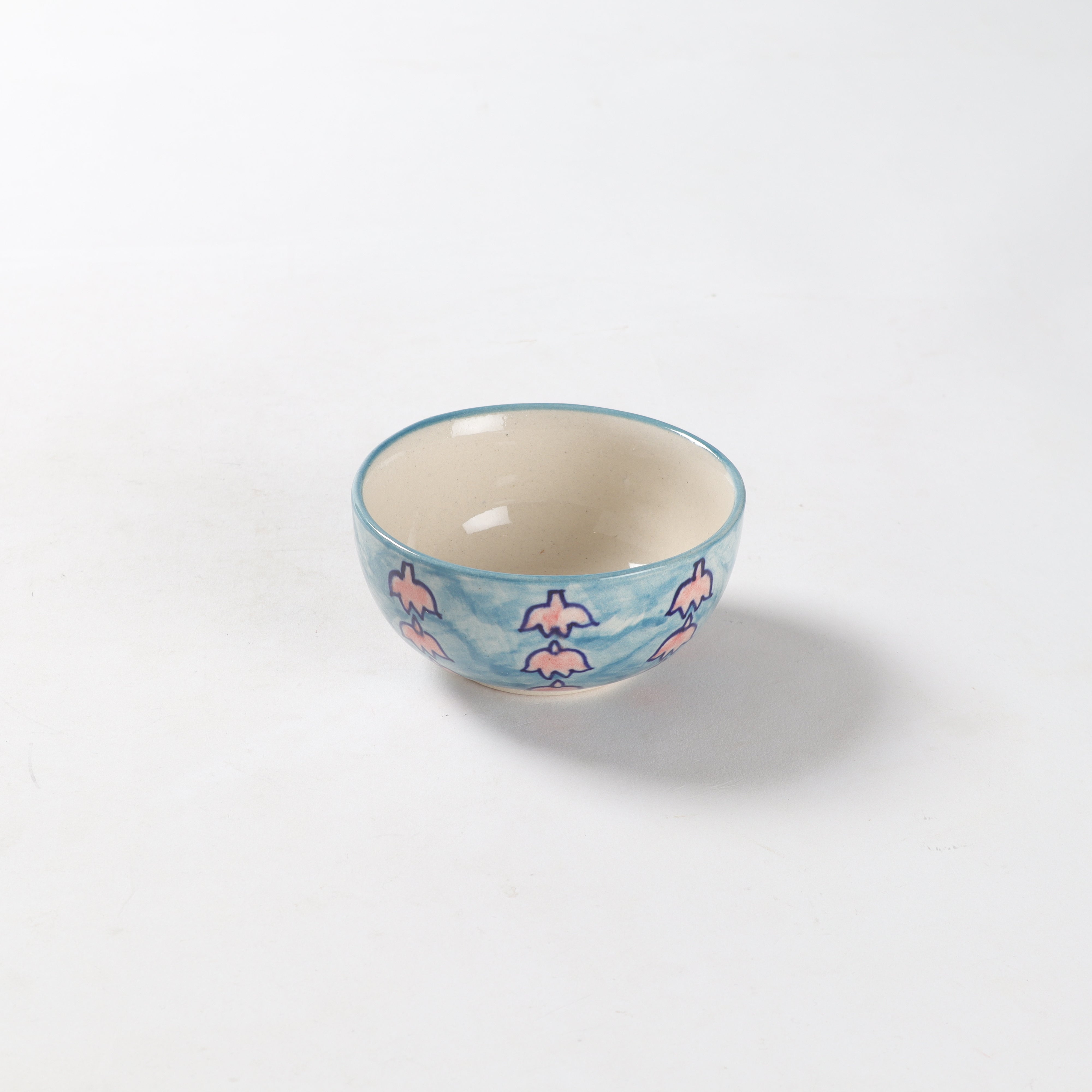 Handpainted Ceramic Portion of Bowls - Set of 4