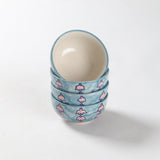 Handpainted Ceramic Portion of Bowls - Set of 4